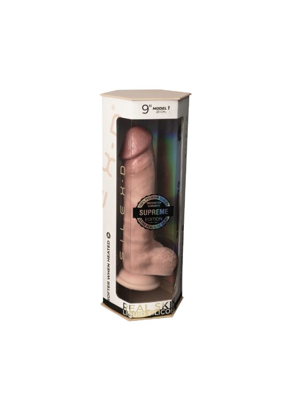Фаллоимитатор SilexD Tomas Premium Real Skin Flesh (9in MODEL 1), ультрареалистик, диаметр 5 см