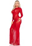 Сукня з довгим рукавом Leg Avenue Lace and Net Bodycon Gown