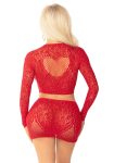 Комплект Leg Avenue Rhinestone Crop Top and Mini Skirt