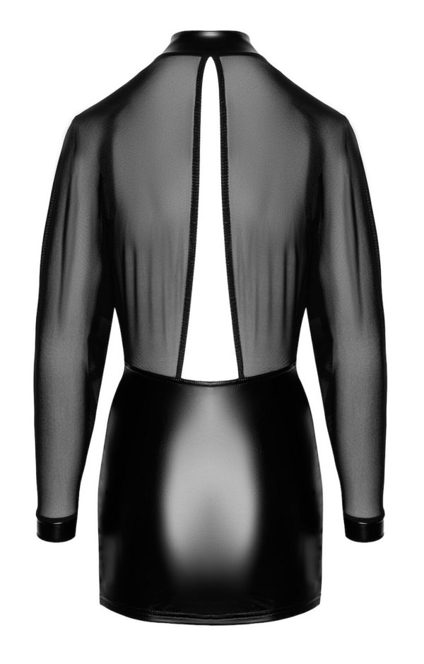 Сукня Noir Handmade F348 Powerwetlook and tulle dress - 4XL