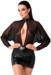 Сукня Noir Handmade F348 Powerwetlook and tulle dress - 4XL