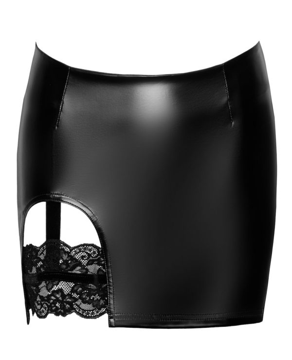 Спідниця Noir Handmade F345 Powerwetlook skirt with garter