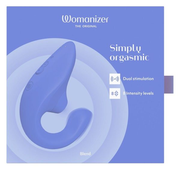 Вагинально-клиторальный стимулятор Womanizer Blend Vibrant вибрация + вакуум, 2 мотора