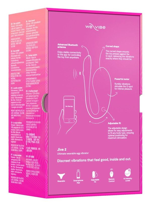 Смарт-віброяйце We-Vibe Jive 2 Electric пульт ДК, до 4 годин роботи