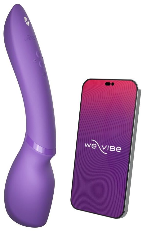 Смарт-вибромассажер We-Vibe Wand 2 очень мощный, функция Smart Silence