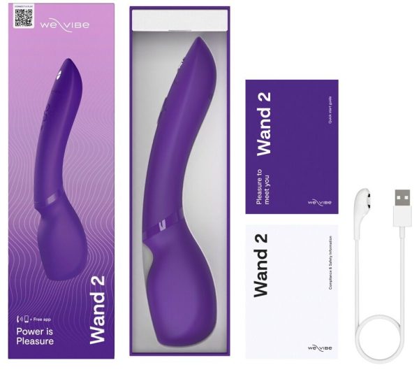 Смарт-вибромассажер We-Vibe Wand 2 очень мощный, функция Smart Silence