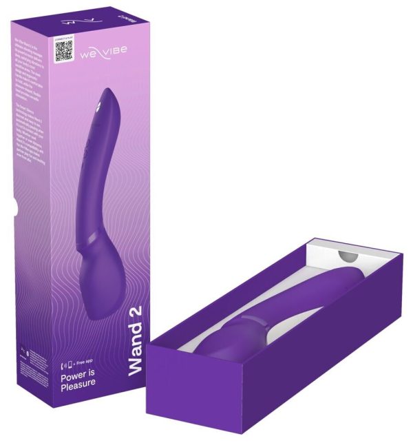 Смарт-вибромассажер We-Vibe Wand 2 очень мощный, функция Smart Silence
