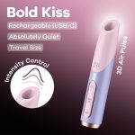 Вакуумний стимулятор Satisfyer Bold Kiss магнітна технологія 3D Air Pulse, 30 режимів роботи