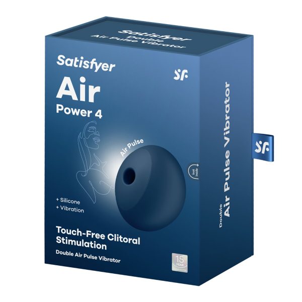 Вакуумный стимулятор с вибрацией Satisfyer Air Power 4, мощный и тихий