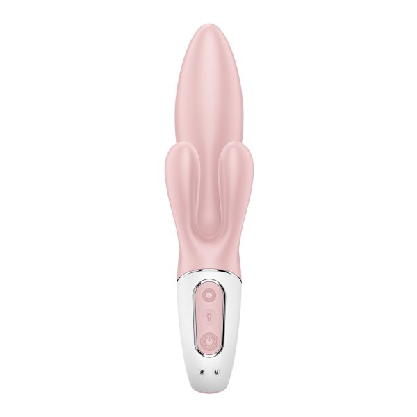 Вибратор-кролик надувной Satisfyer Air Pump Bunny 3, 12 режимов, двойной отросток