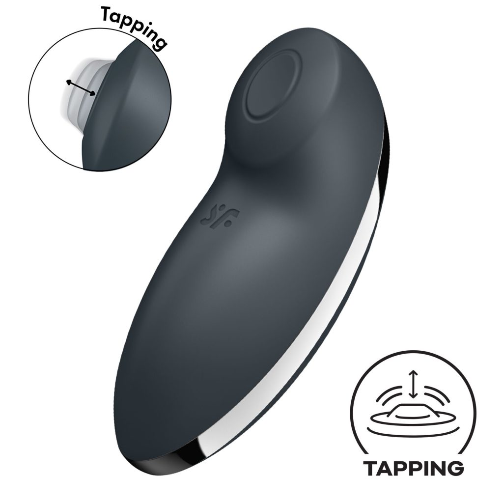 Вибростимулятор-пульсатор Satisfyer Tap & Climax 2 , эффект постукивания пальцем