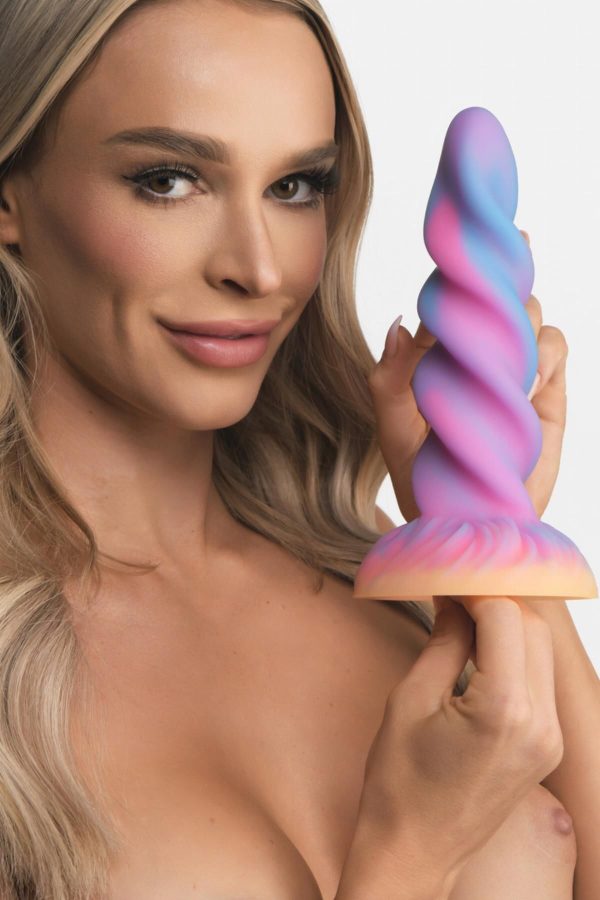 Фэнтезийный фаллоимитатор Creature Cocks Glow-in-the-Dark Unicorn Dildo, светится в темноте, 20,6 см