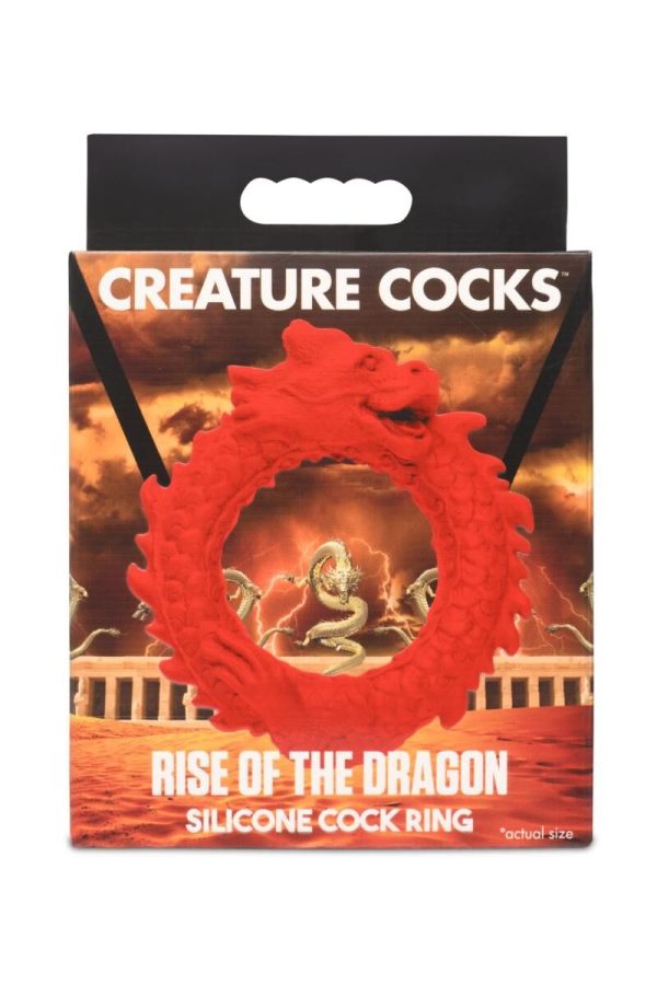 Эрекционное кольцо – дракон Creature Cocks Rise of the Dragon Silicone Penis Ring – диаметр 4 см
