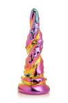 Фэнтезийный стеклянный фаллоимитатор Creature Cocks Enchanting Rainbow Glass Dildo, 16 см