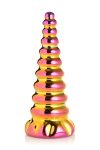 Фэнтезийный стеклянный фаллоимитатор Creature Cocks Twilight Rainbow Glass Dildo, 16 см