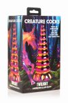 Фэнтезийный стеклянный фаллоимитатор Creature Cocks Twilight Rainbow Glass Dildo, 16 см