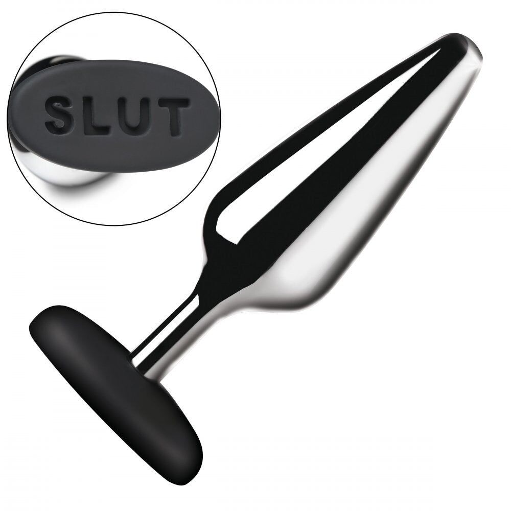 Анальна пробка Master Series Butt Slut Metal & Silicone Butt Plug