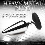 Анальная пробка Master Series Butt Slut Metal & Silicone Butt Plug