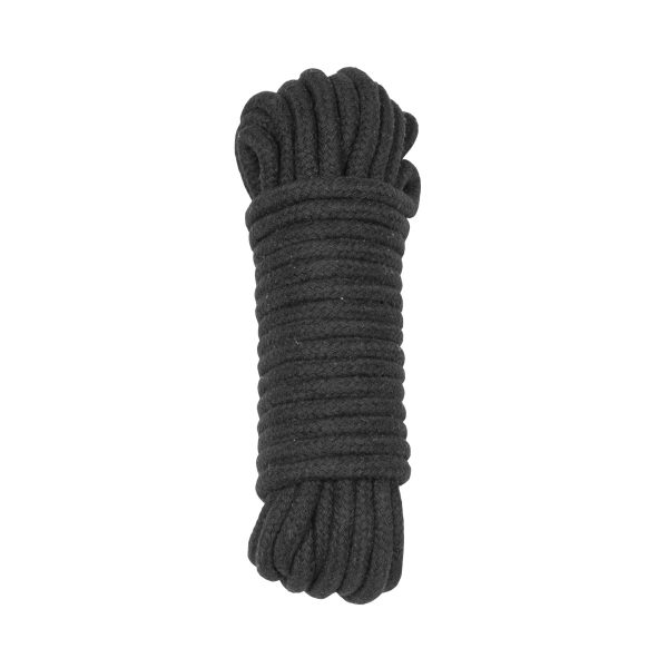 Бавовняна мотузка для шибарі Punishment – Bondage Rope – 9,7 м, чорна