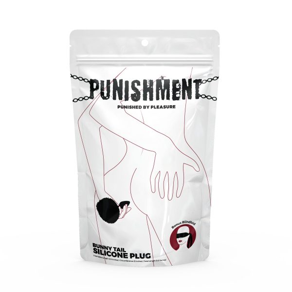 Анальная пробка с хвостом Punishment - Bunny Tail Silicone Anal Plug