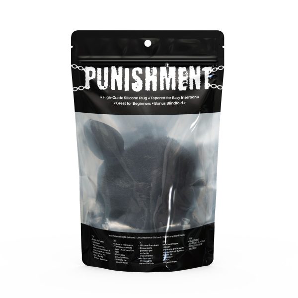 Анальная пробка с хвостом Punishment - Bunny Tail Silicone Anal Plug