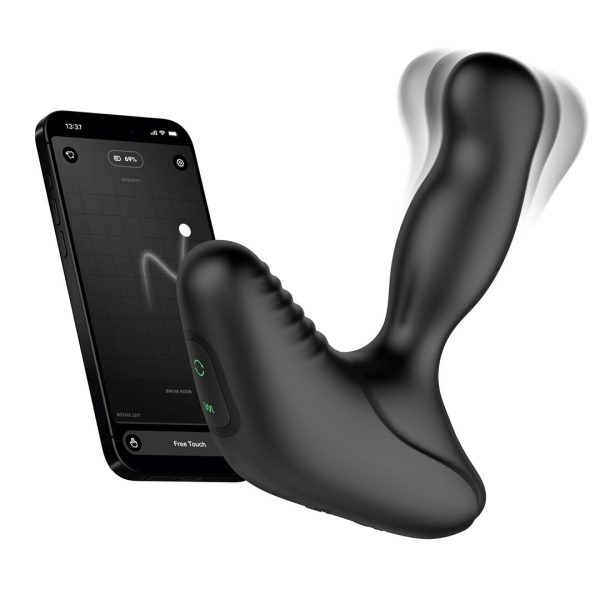 Смарт-масажер простати Nexus Revo Stealth with APP, вібрація+ротація, пульт ДУ, до 10 годин роботи