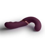 Двойной вибратор Rocks Off Gemini Burgundy, 2 мотора, по 10 режимов, сменное положение ручки