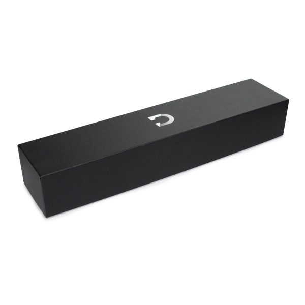 Премиальный вибромассажер DOXY Die Cast матово-черный, с покрытием из 24-каратного золота