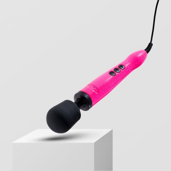 Вибромассажер DOXY Die Cast Massager Hot очень мощный, питание 220В, металлический корпус