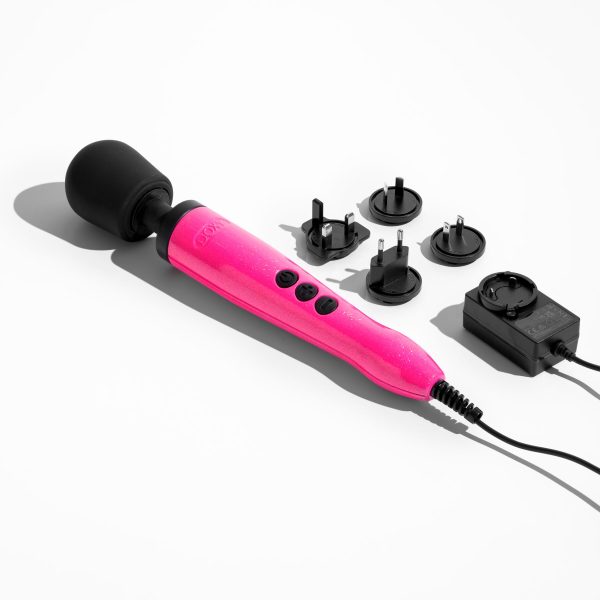 Вибромассажер DOXY Die Cast Massager Hot очень мощный, питание 220В, металлический корпус