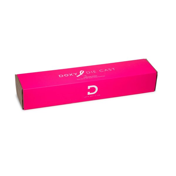 Вибромассажер DOXY Die Cast Massager Hot очень мощный, питание 220В, металлический корпус