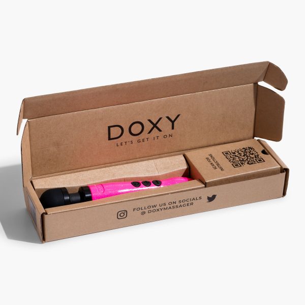 Вибромассажер DOXY Die Cast 3 Hot очень мощный, питание 220В, металлический корпус