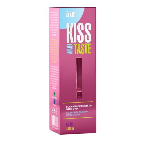 Массажный гель Intt KISS AND TASTE! (55 мл) со вкусом ежевики