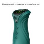 Смарт пульсатор-кролик з вібрацією Zalo Mose 2 Green, підігрів до 42 °C, кристал Swarovski