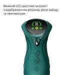 Смарт пульсатор-кролик з вібрацією Zalo Mose 2 Green, підігрів до 42 °C, кристал Swarovski