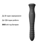 Смарт пульсатор-кролик с вибрацией Zalo Mose 2 Obsidian подогрев до 42 °C, кристалл Swarovski