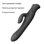 Смарт пульсатор-кролик с вибрацией Zalo Mose 2 Obsidian подогрев до 42 °C, кристалл Swarovski