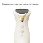 Смарт пульсатор-кролик с вибрацией Zalo Mose 2 Ivory подогрев до 42 °C, кристалл Swarovski