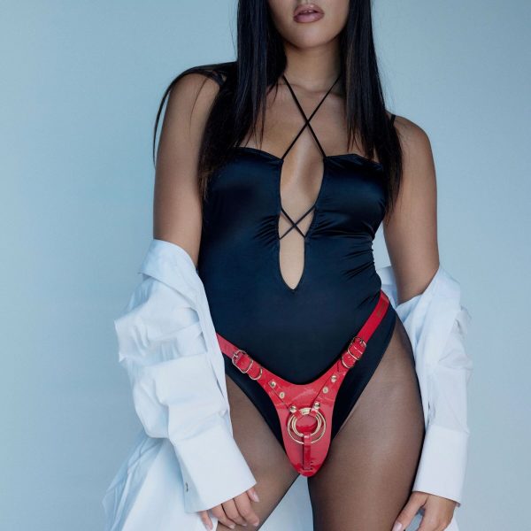 Трусики для страпона Strap-On-Me Leatherette Harness Fabulous - - Glossy