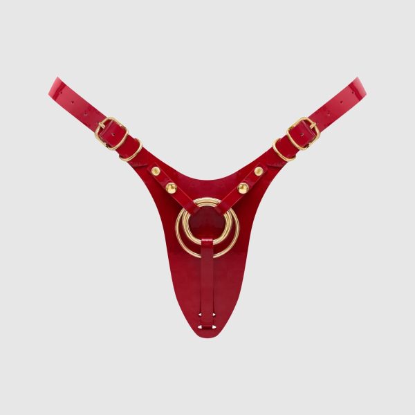 Трусики для страпона Strap-On-Me Leatherette Harness Fabulous - - Glossy