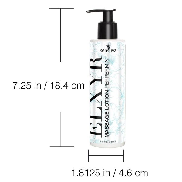 Лосьйон для масажу ніг та ступень Sensuva ELXYR Massage Lotion Peppermint (236 мл)
