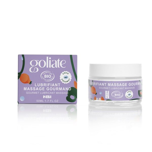 Массажное масло-лубрикант с ароматом и вкусом кокоса Goliate Couple Gourmand Coco 50 мл