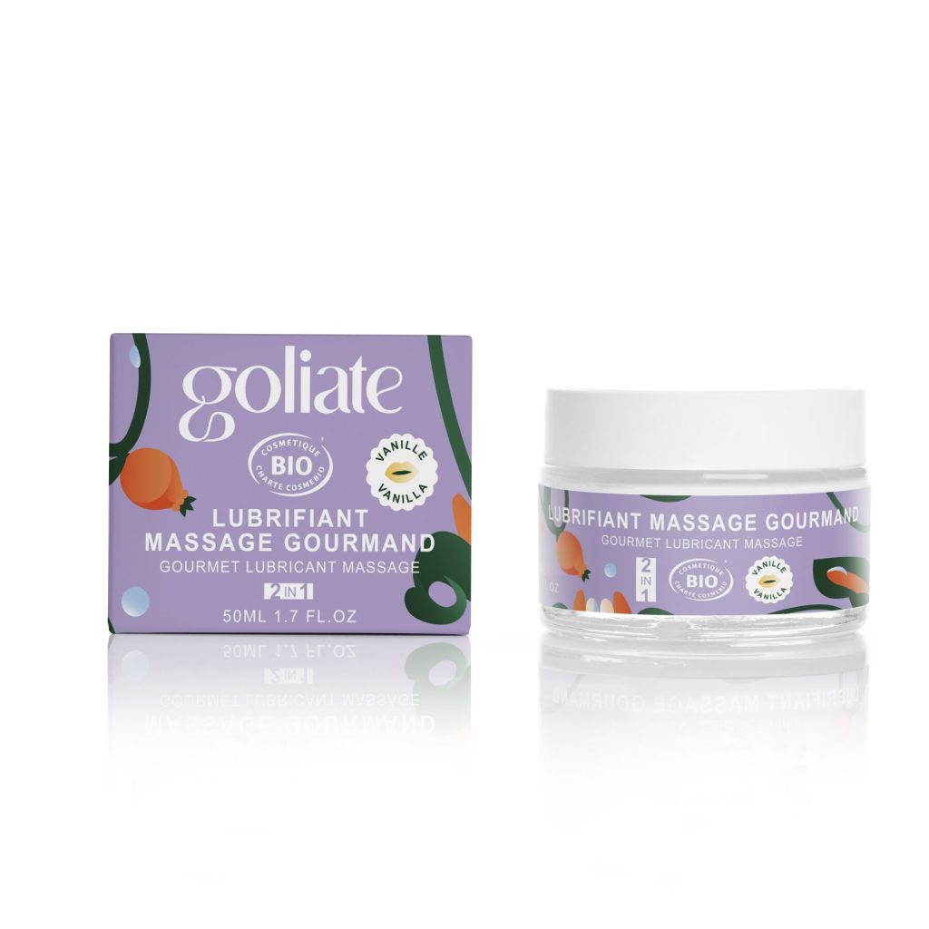 Массажное масло-лубрикант с ароматом и вкусом ванили Goliate Couple Gourmand Vanille 50 мл