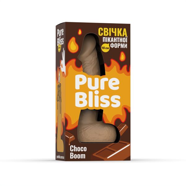 Ароматна свічка пікантної форми Pure Bliss Choco Boom (Шоколад) 15 см