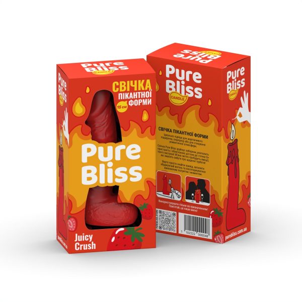 Ароматное свеча пикантной формы Pure Bliss Juicy Crush (Ягодный взрыв) 15 см