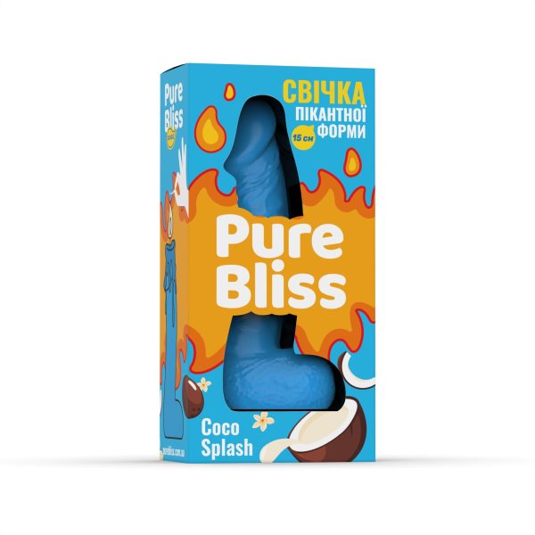 Ароматная свеча пикантной формы Pure Bliss Coco Splash (Кокосовое молоко) 15 см