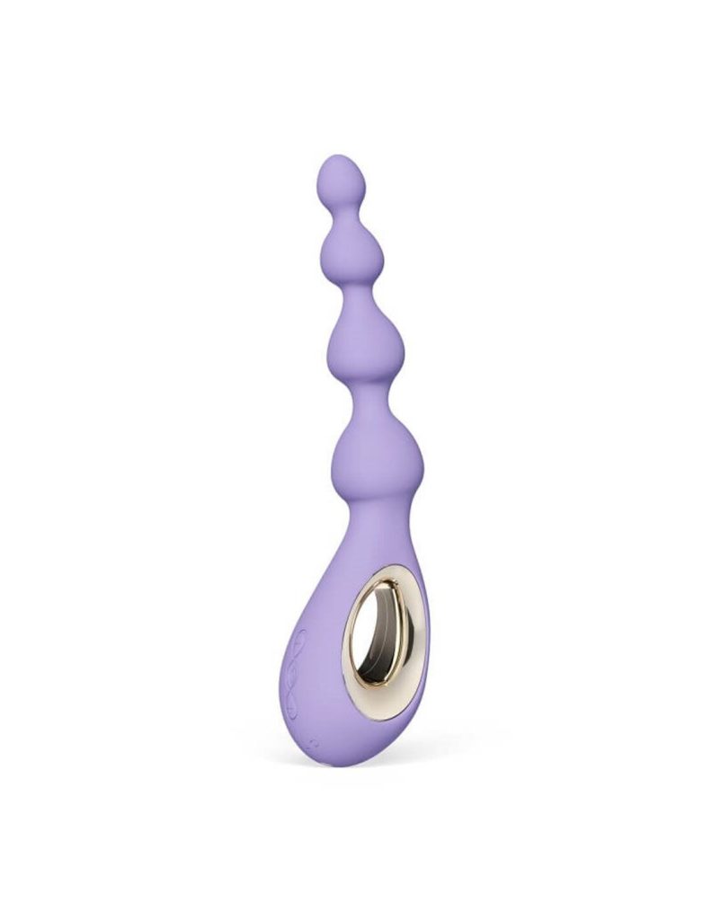 Анальне намисто з вібрацією LELO Soraya Beads Dusk, різний діаметр намистин, 8 режимів