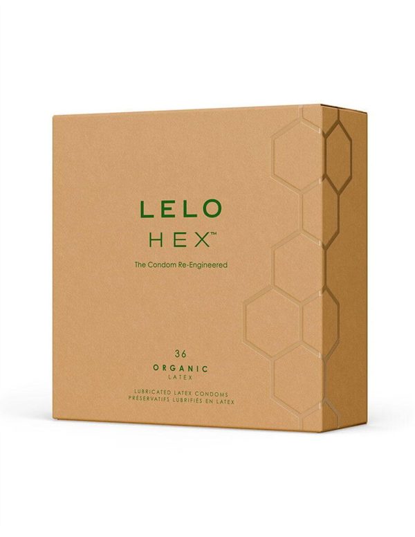 Презервативы LELO HEX Condoms Organic 36 Pack, тонкие и суперпрочные