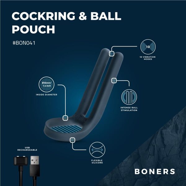 Эрекционное кольцо Boners Cockring & Ball Stimulator