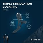 Эрекционное кольцо Boners Triple Cockring